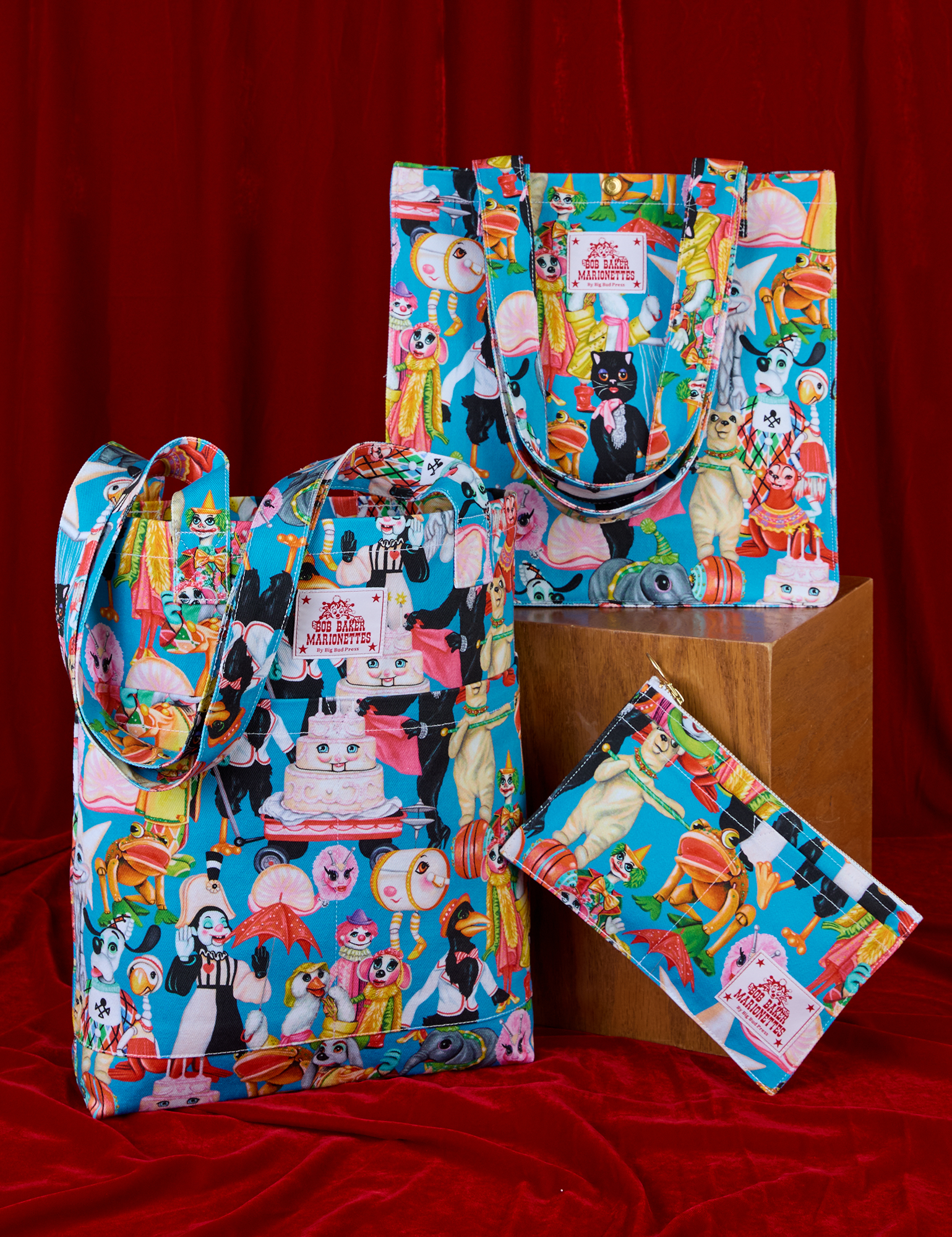 Bob Baker Puppets Printed Bags