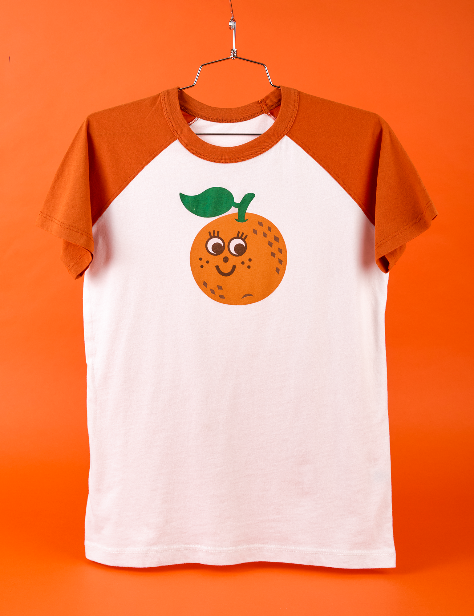 Produce Raglan Tee in Orange
