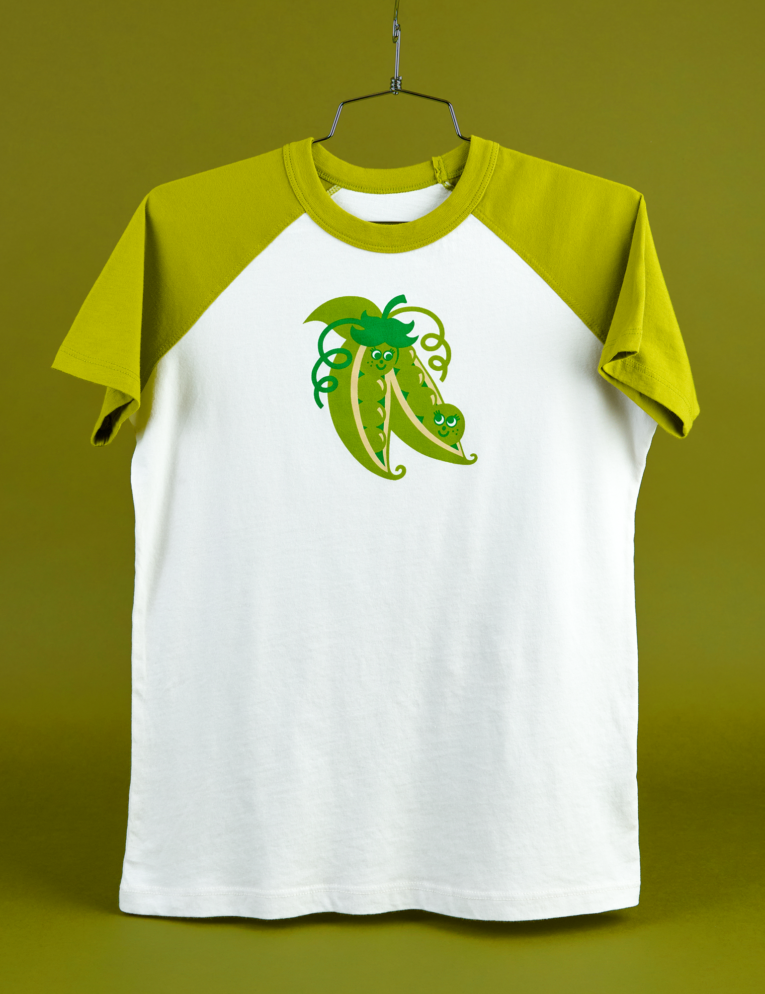 Produce Raglan Tee in Snap Peas