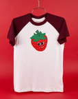 Produce Raglan Tee in Strawberry