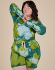 Heavyweight Sweat Shorts - Green Magic Waters