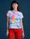 Alex is 5’8” and wearing P Airbrush Moon Vintage Tee