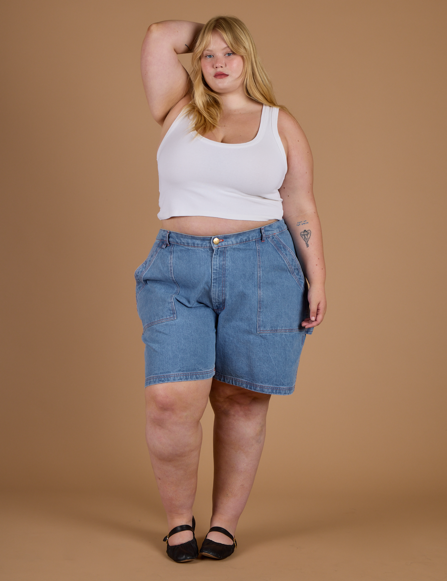Carpenter Shorts - Medium Wash