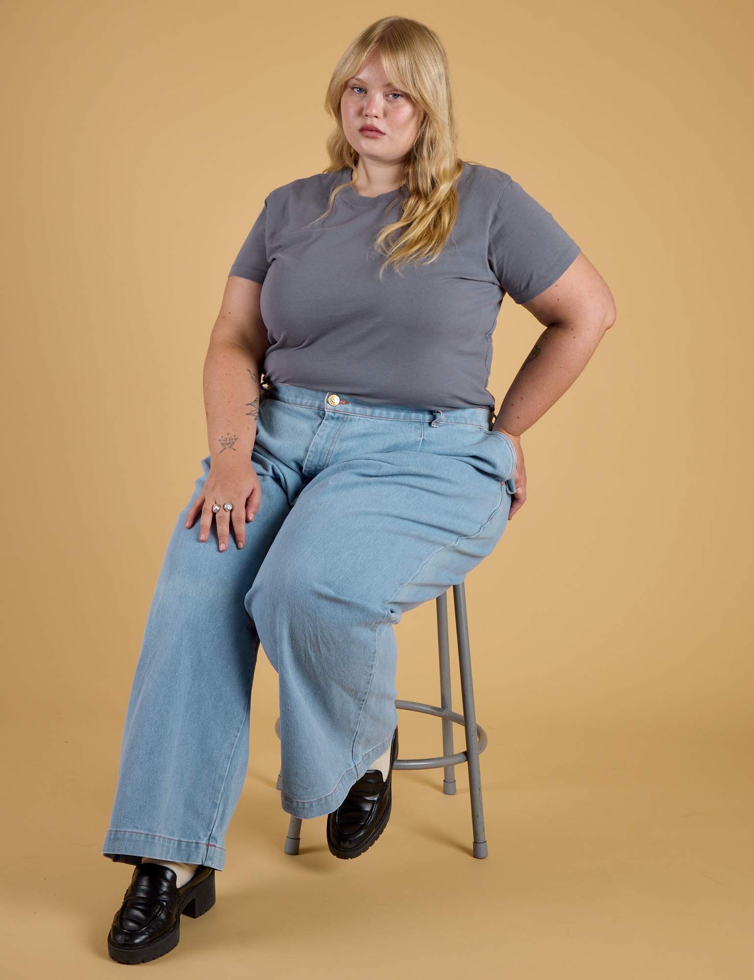 The Organic Vintage Tee - Washed Grey