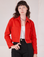 Alex is 5’8” and wearing P Mechanic Jacket in Mustang Red