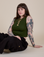 Sydney is wearing Muscle Tee in Evergreen