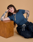 The Organic Vintage Tee - French Blue
