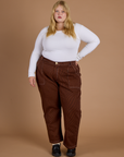 Railroad Denim Work Pants - Burnt Terracotta Overdye