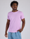 Isaac is 5’10” and wearing M Jr. Varsity Tee in Lilac Purple