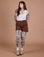 Sydney is 5’9” and wearing M Classic Work Shorts in Fudgesicle Brown paired with the Cropped Tank in Vintage Tee White