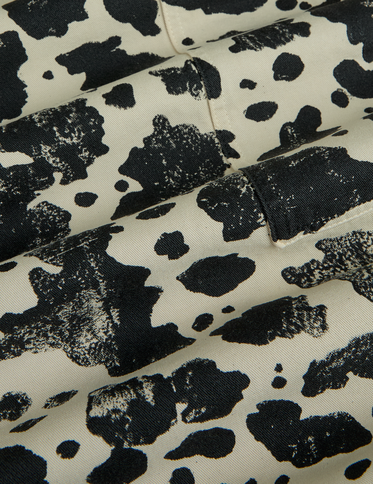 Fabric close up of the Cow Drop Pocket Pant