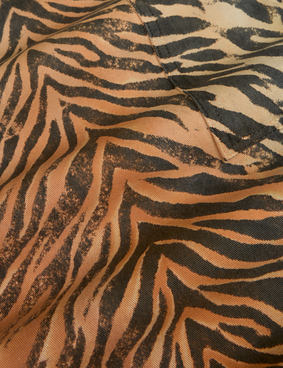Fabric close up of the Tiger Drop Pocket Pant