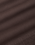 Action Pants in Espresso Brown fabric detail close up