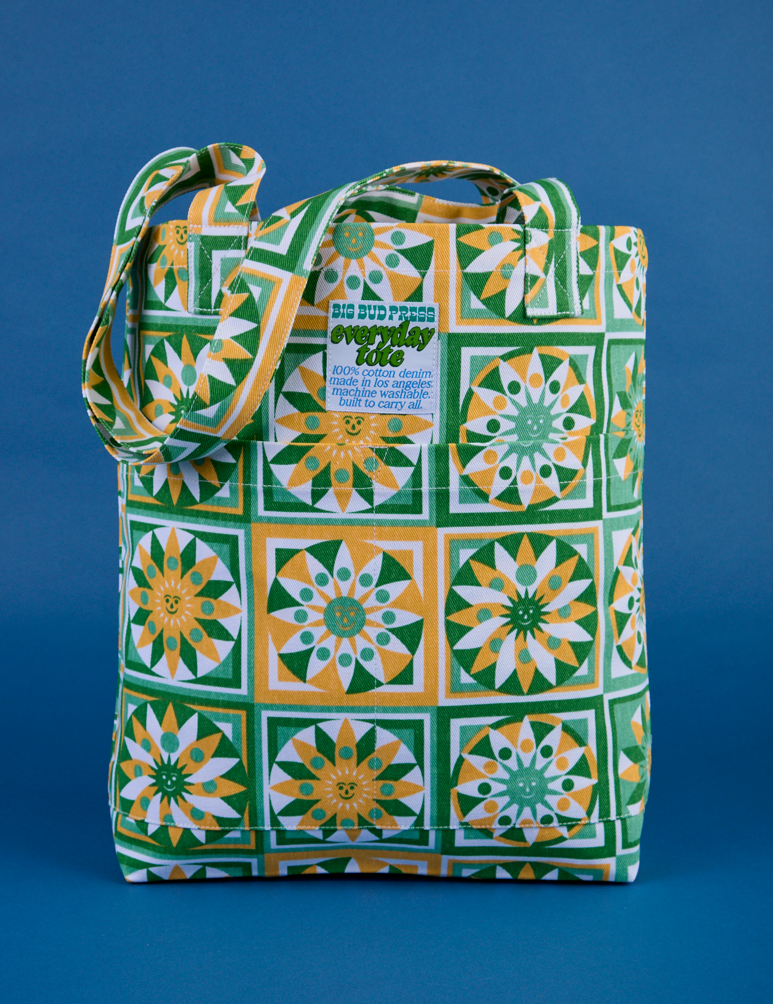 Spring Quilt Printed Everyday Tote
