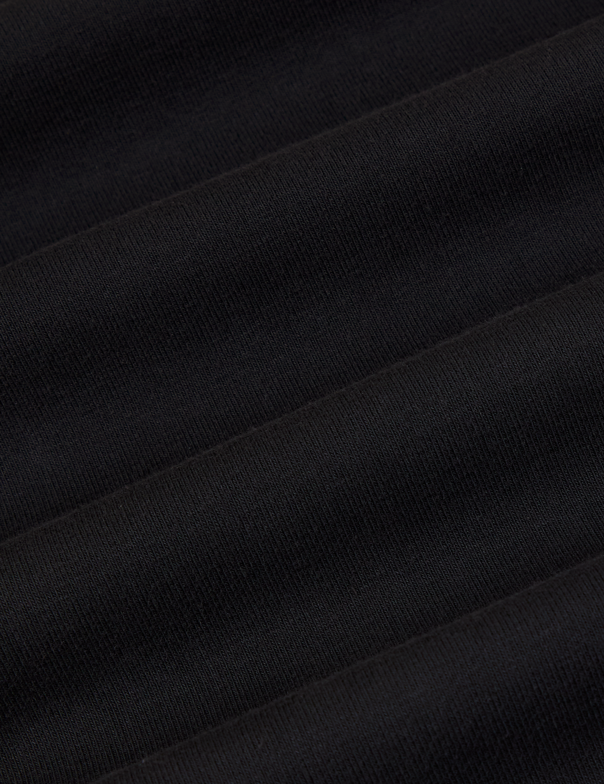 Baby Tee in Basic Black fabric detail close up