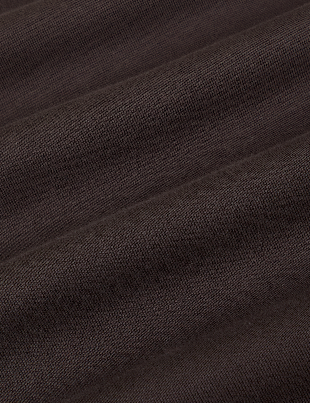 Baby Tee in Espresso Brown fabric detail close up