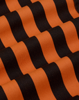 Black Stripe Work Pants - Construction Orange