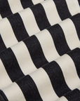 Black Stripe Work Pants - Natural
