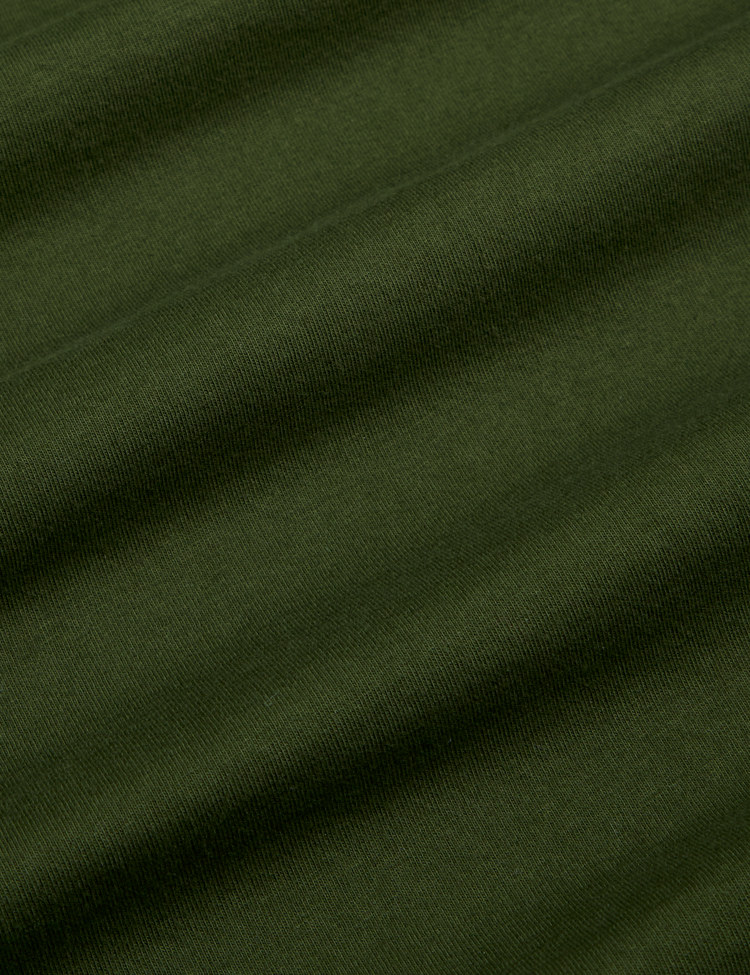 Painted Vintage Tee in Evergreen fabric detail close up