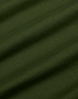 Painted Vintage Tee in Evergreen fabric detail close up