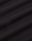 Burly Tee in Basic Black fabric detail close up