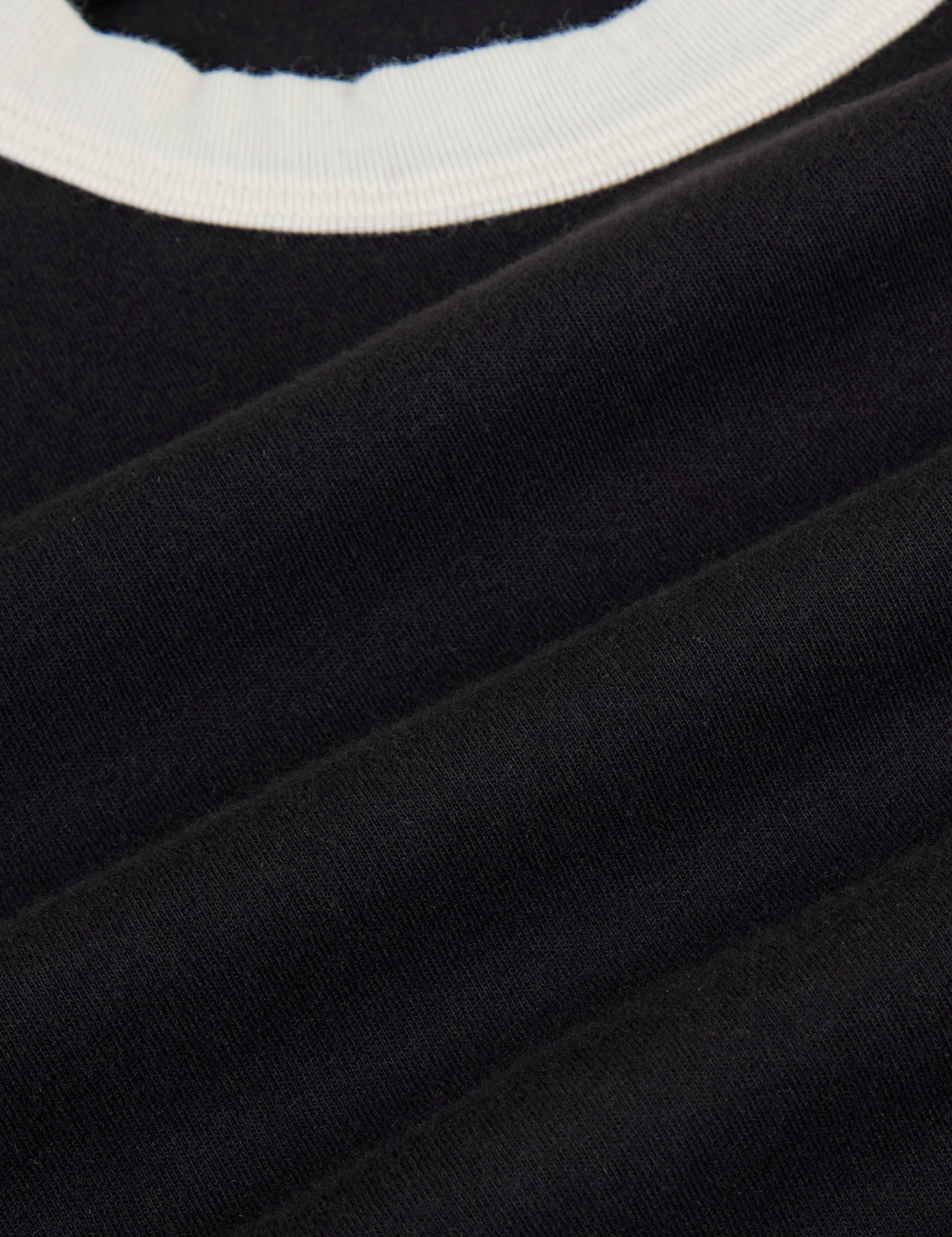 Calypso Tee in Black Multi fabric detail close up