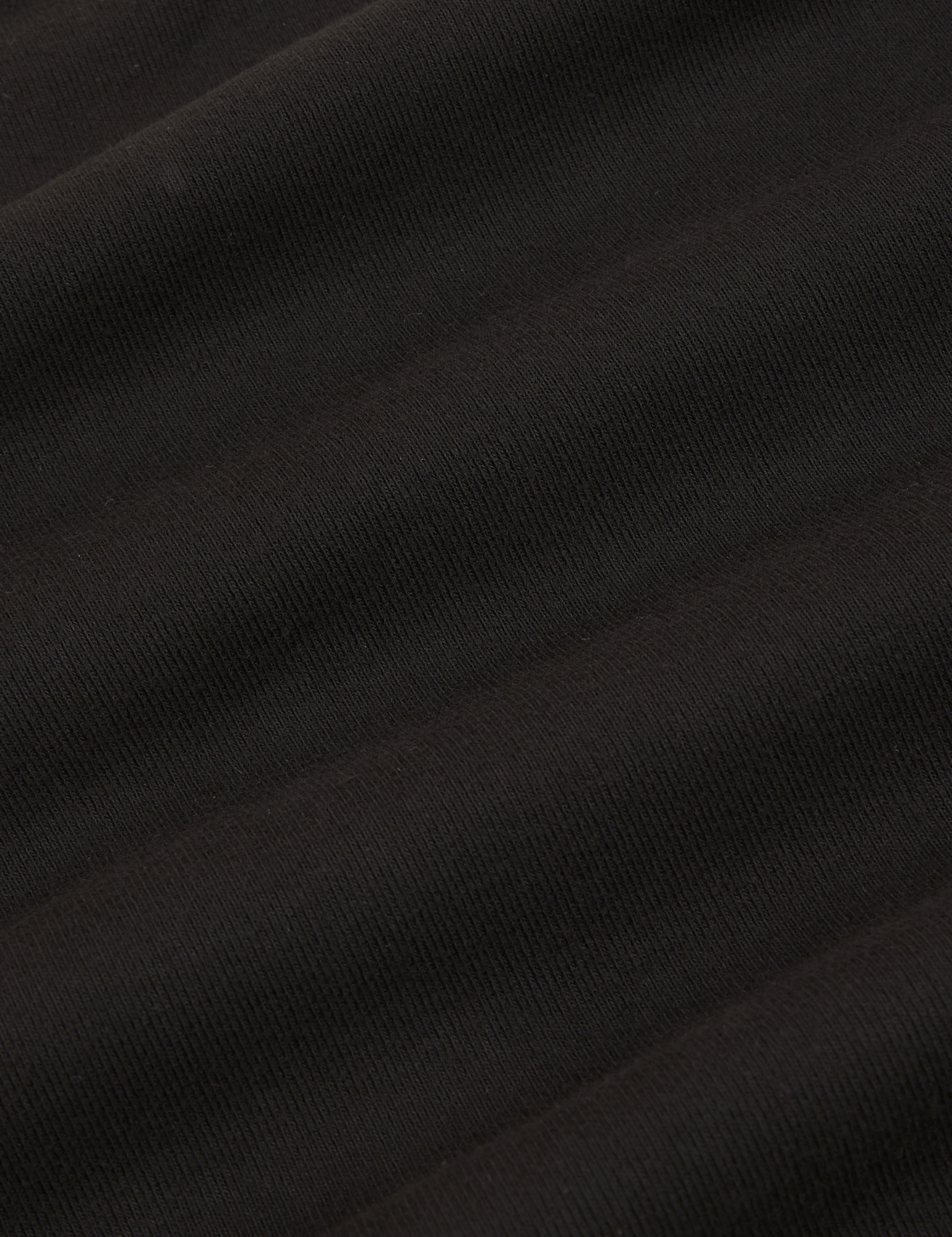 Cropped Cami in Basic Black fabric detail close up