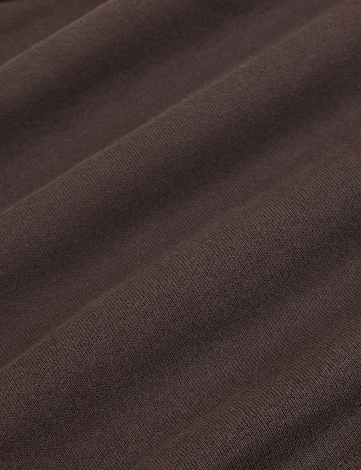 Cropped Cami in Espresso Brown fabric detail close up