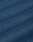 Cropped Corduroy Overshirt in French Blue fabric detail close up