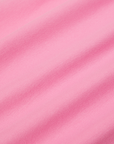 Cropped Tank Top in Bubblegum Pink fabric detail close up