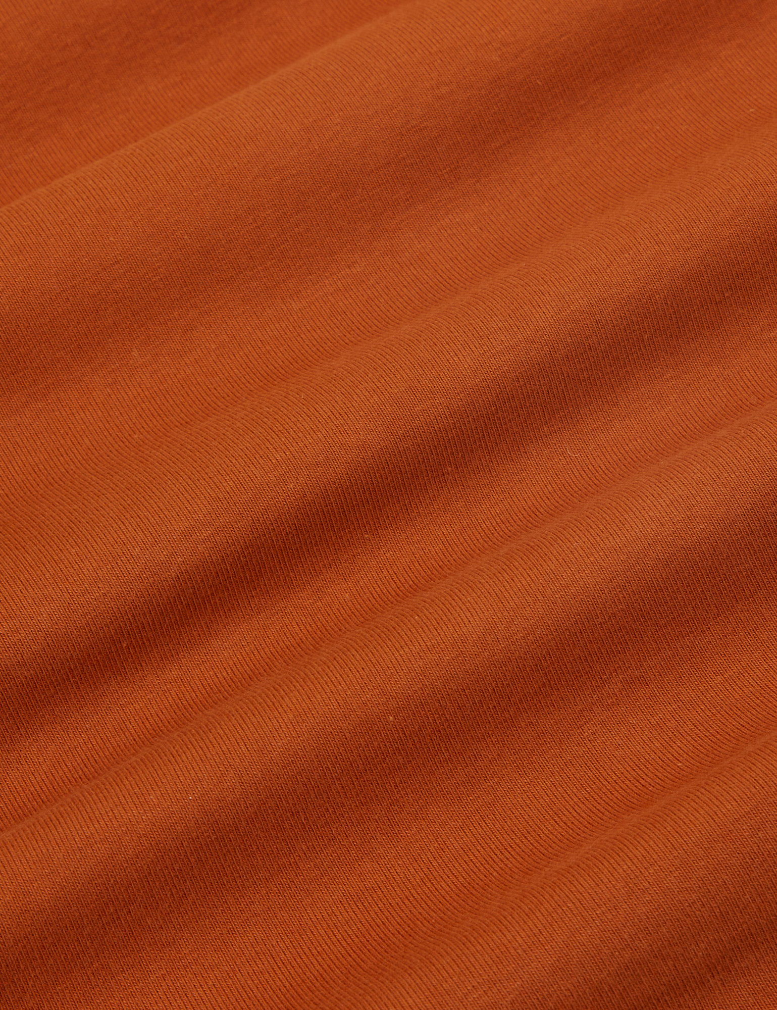 Tank Top in Burnt Terracotta fabric detail close up