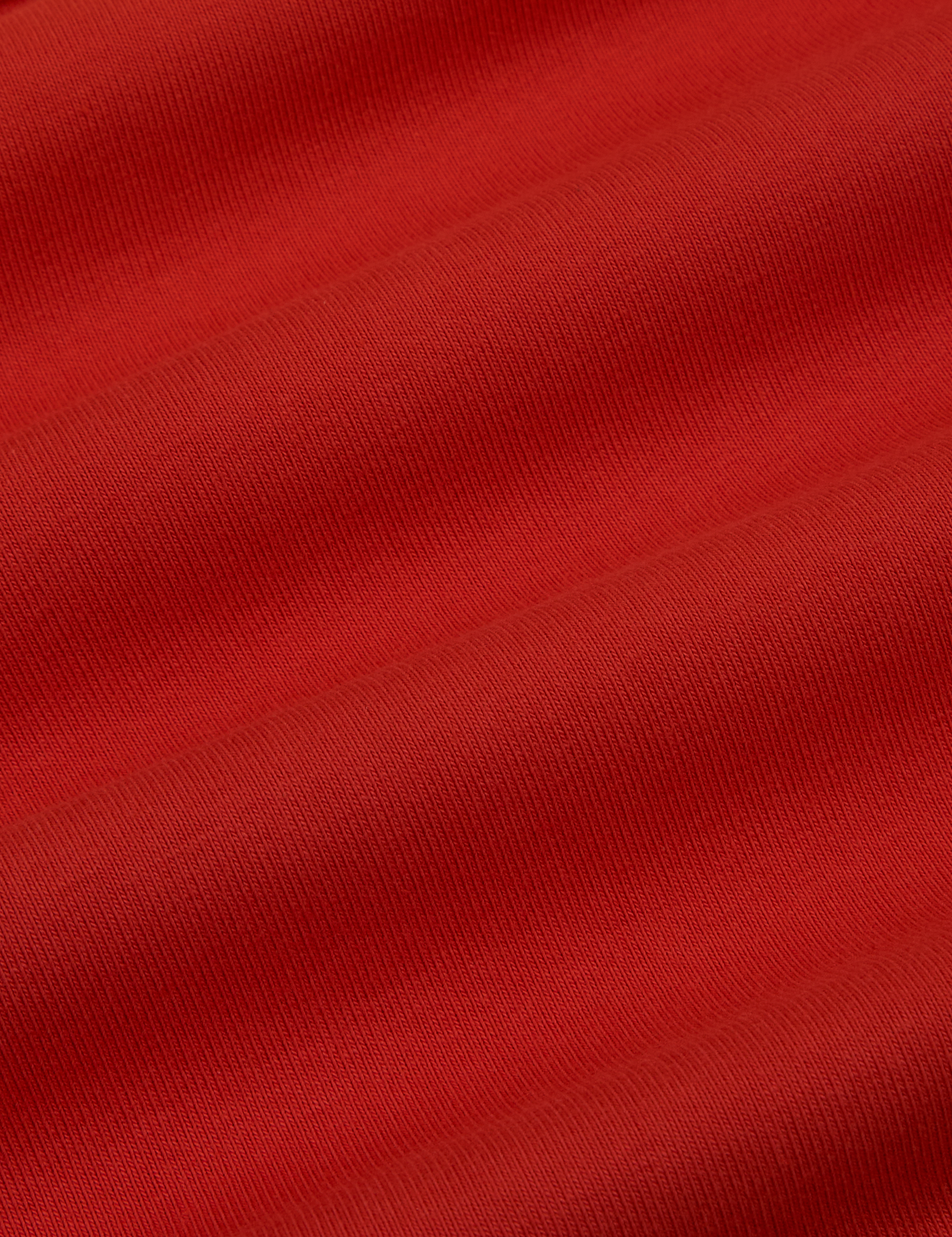 Cropped Tank Top in Mustang Red fabric detail close up