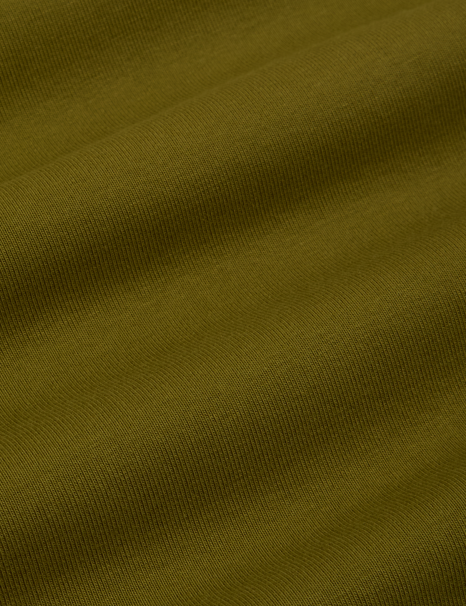 Cropped Tank Top in Olive Green fabric detail close up