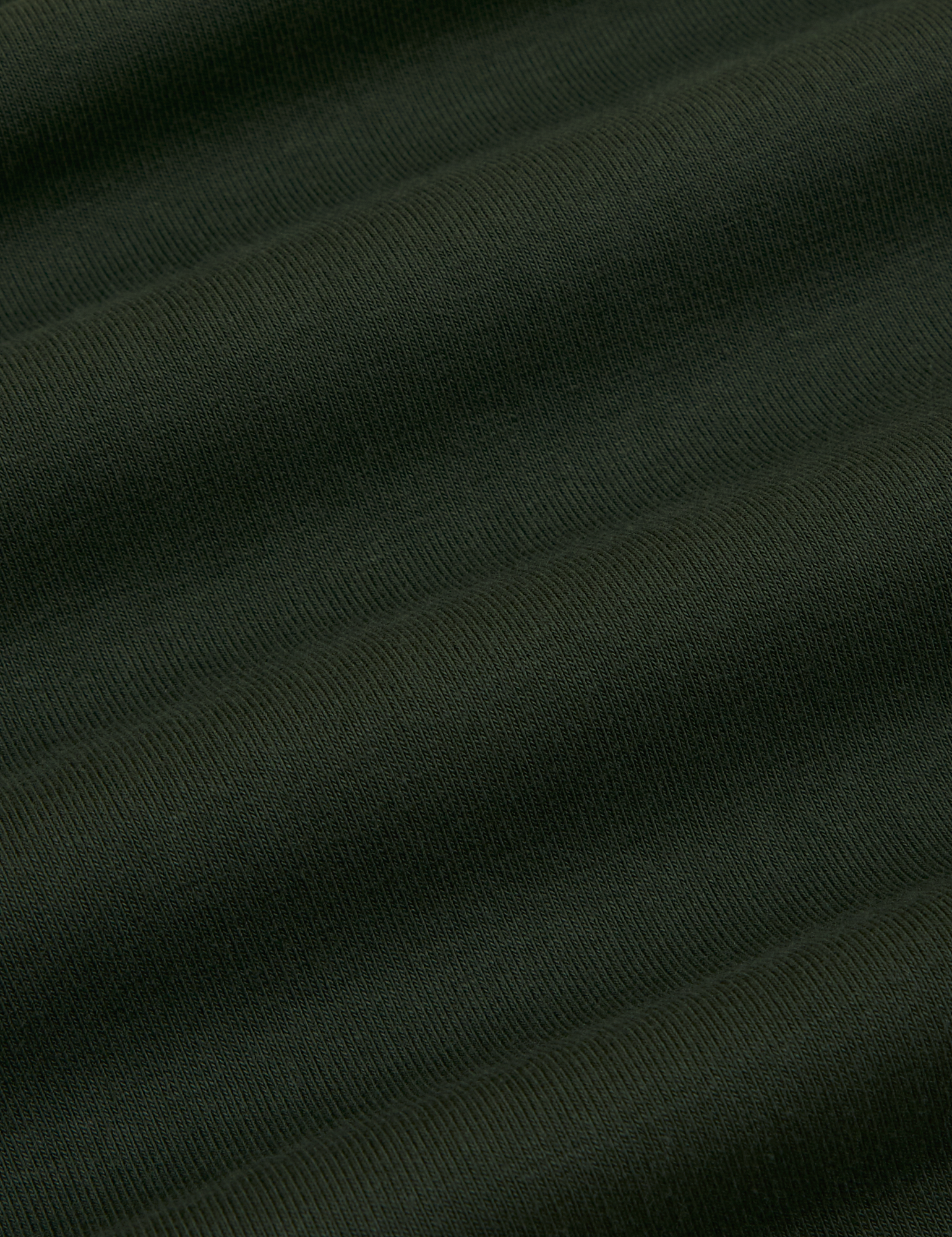 Cropped Tank Top in Swamp Green fabric detail close up