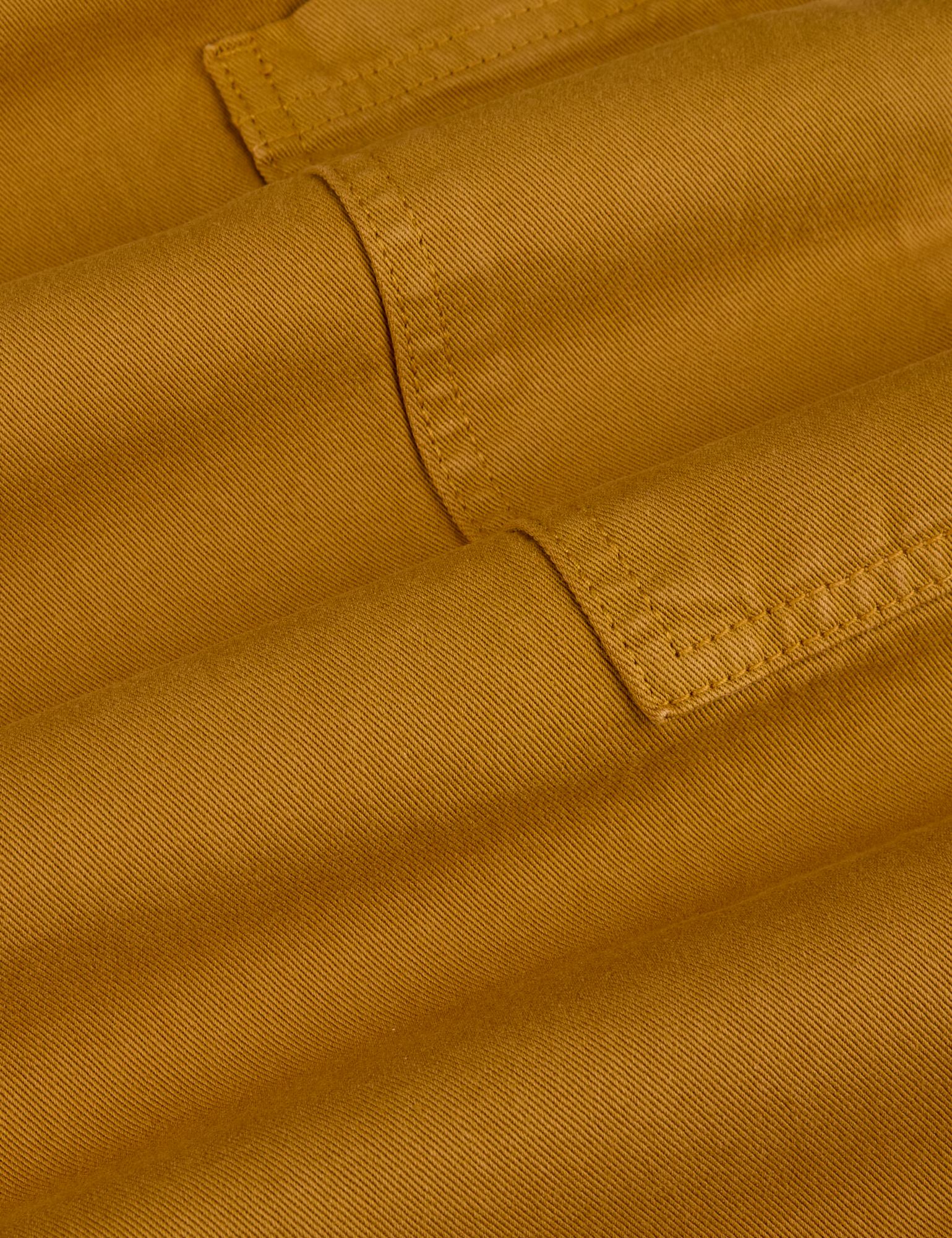Drop Pocket Cargo Pants in Spicy Mustard  fabric detail close up