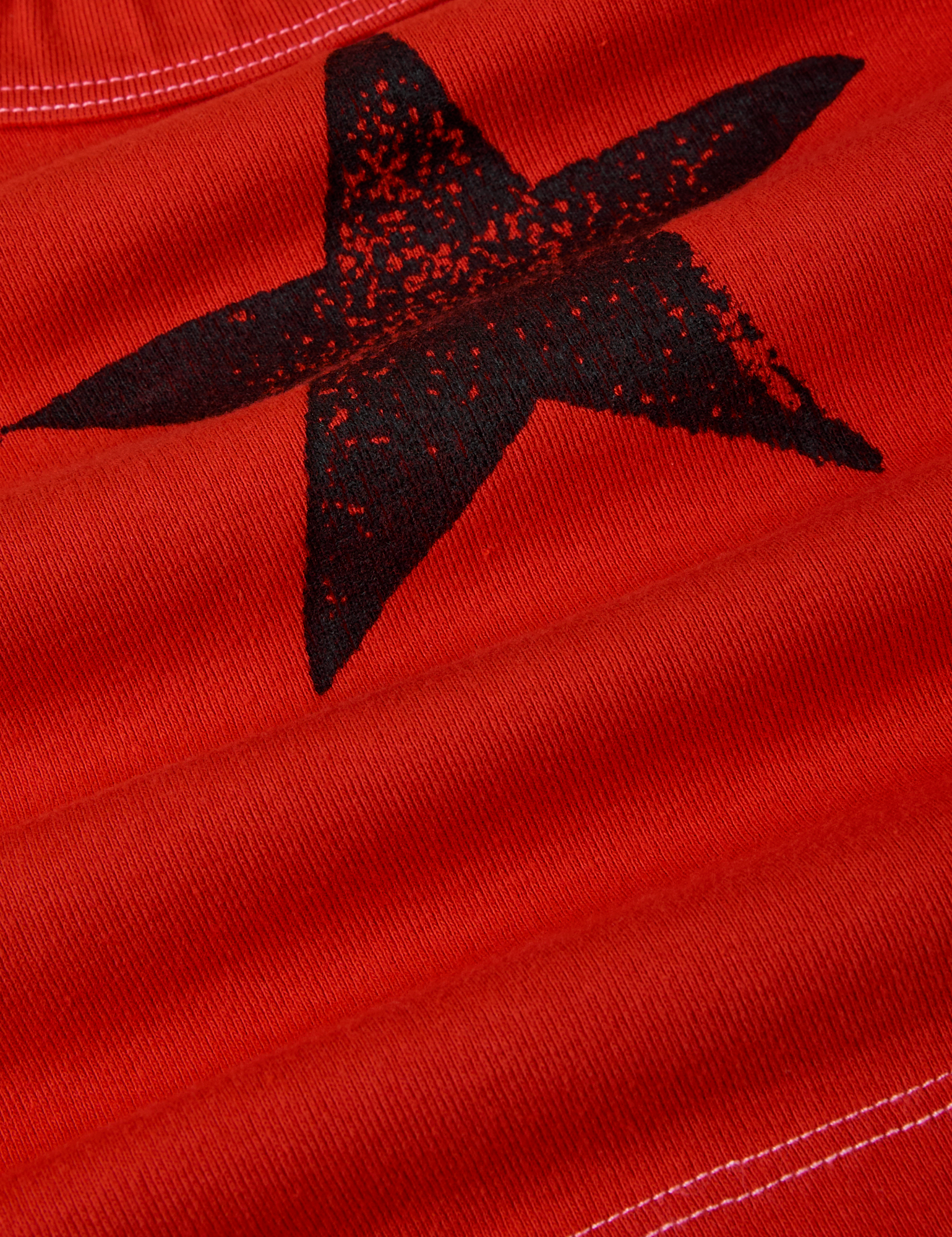 Icon Cropped Tank - Red Star