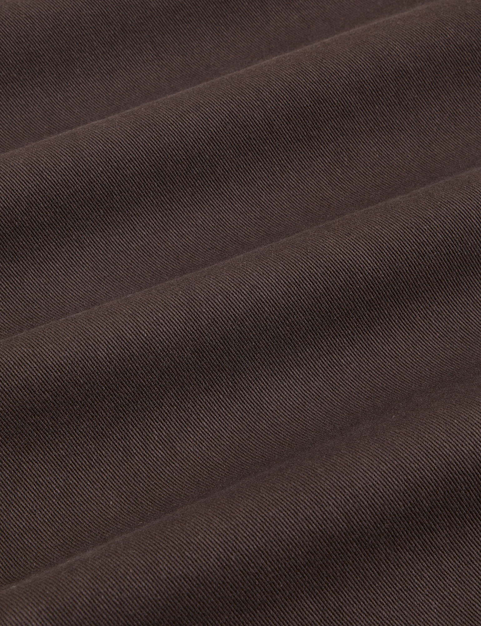 Heavyweight Trousers in Espresso Brown fabric detail close up