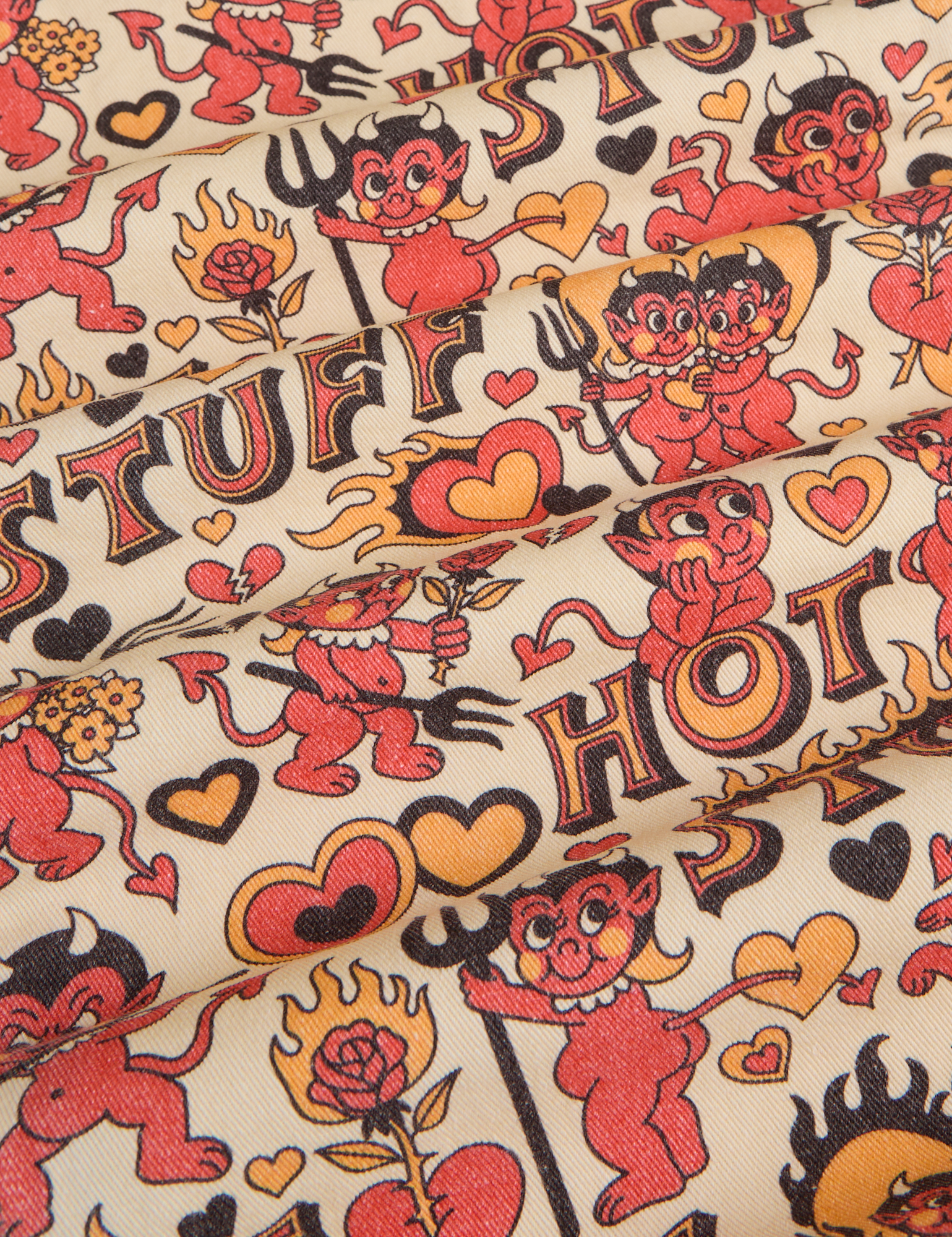 Hot Stuff Drop Pocket Cargo Pants fabric detail close up