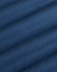 Long Sleeve Burly Tee in French Blue fabric detail close up