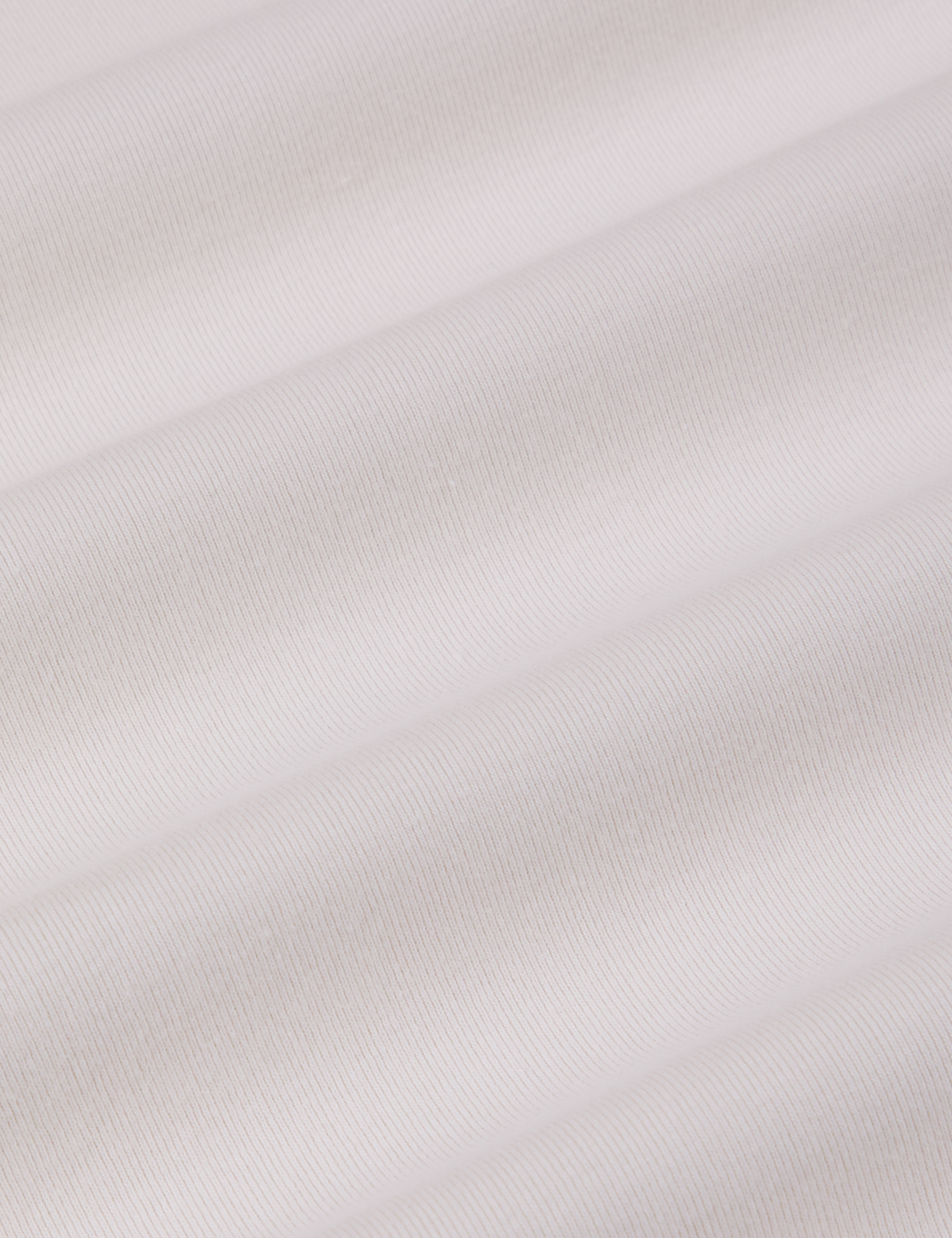 Long Sleeve Baby Tee in Vintage Tee Off-White fabric detail close up
