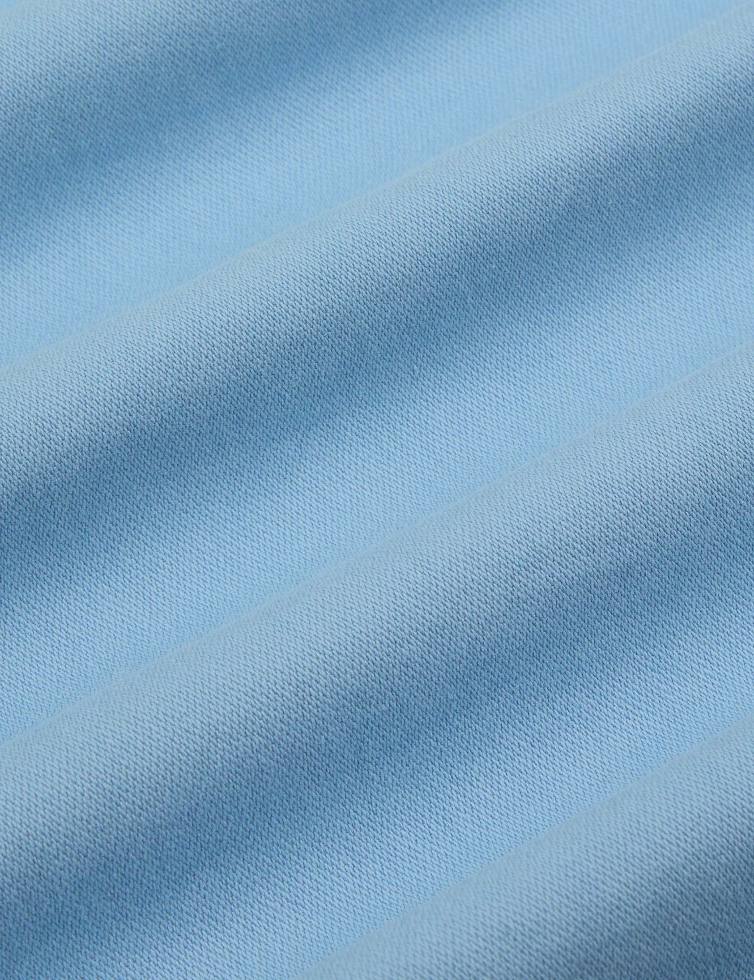 Mechanic Jacket in Baby Blue fabric detail close up