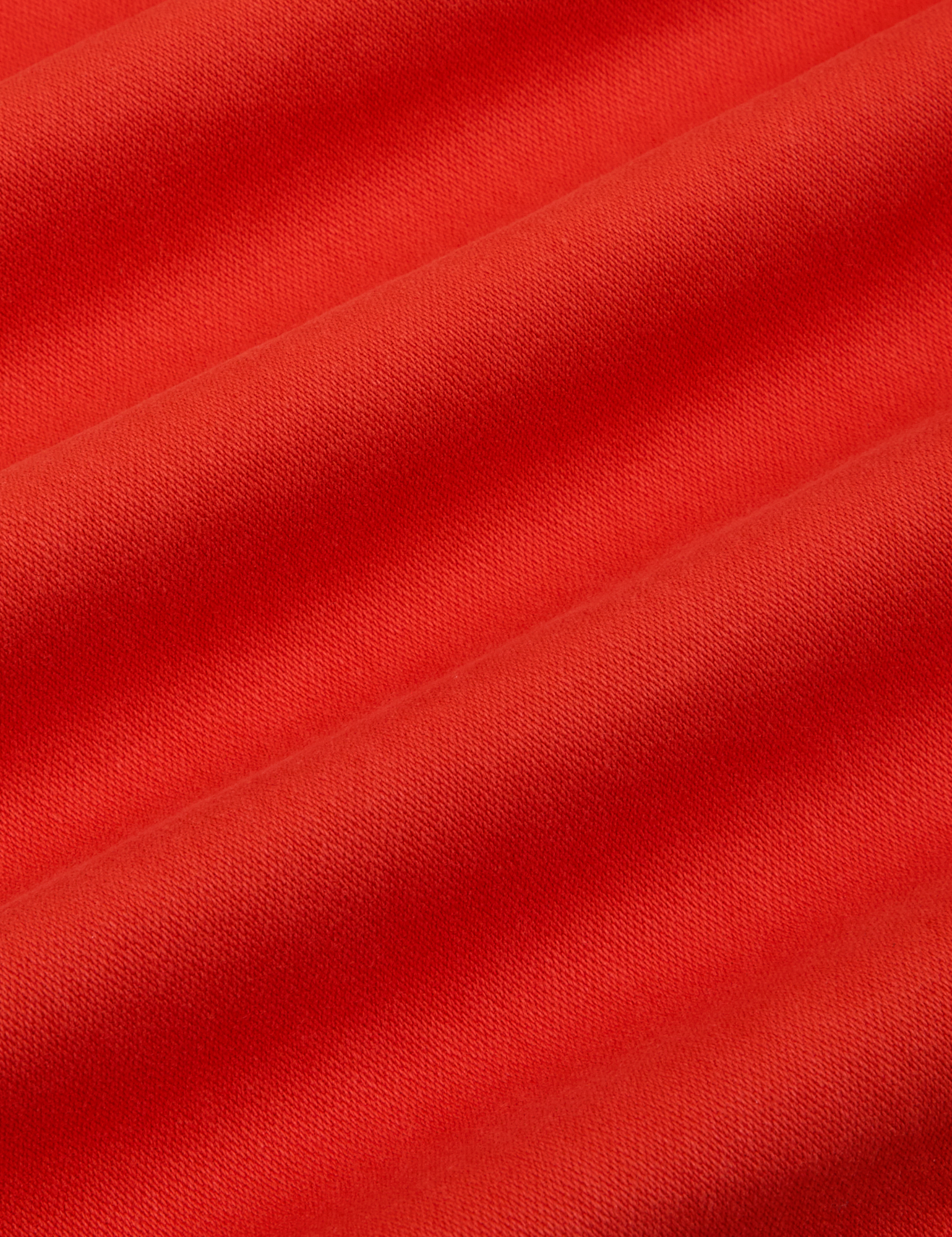 Mechanic Jacket in Mustang Red fabric detail close up