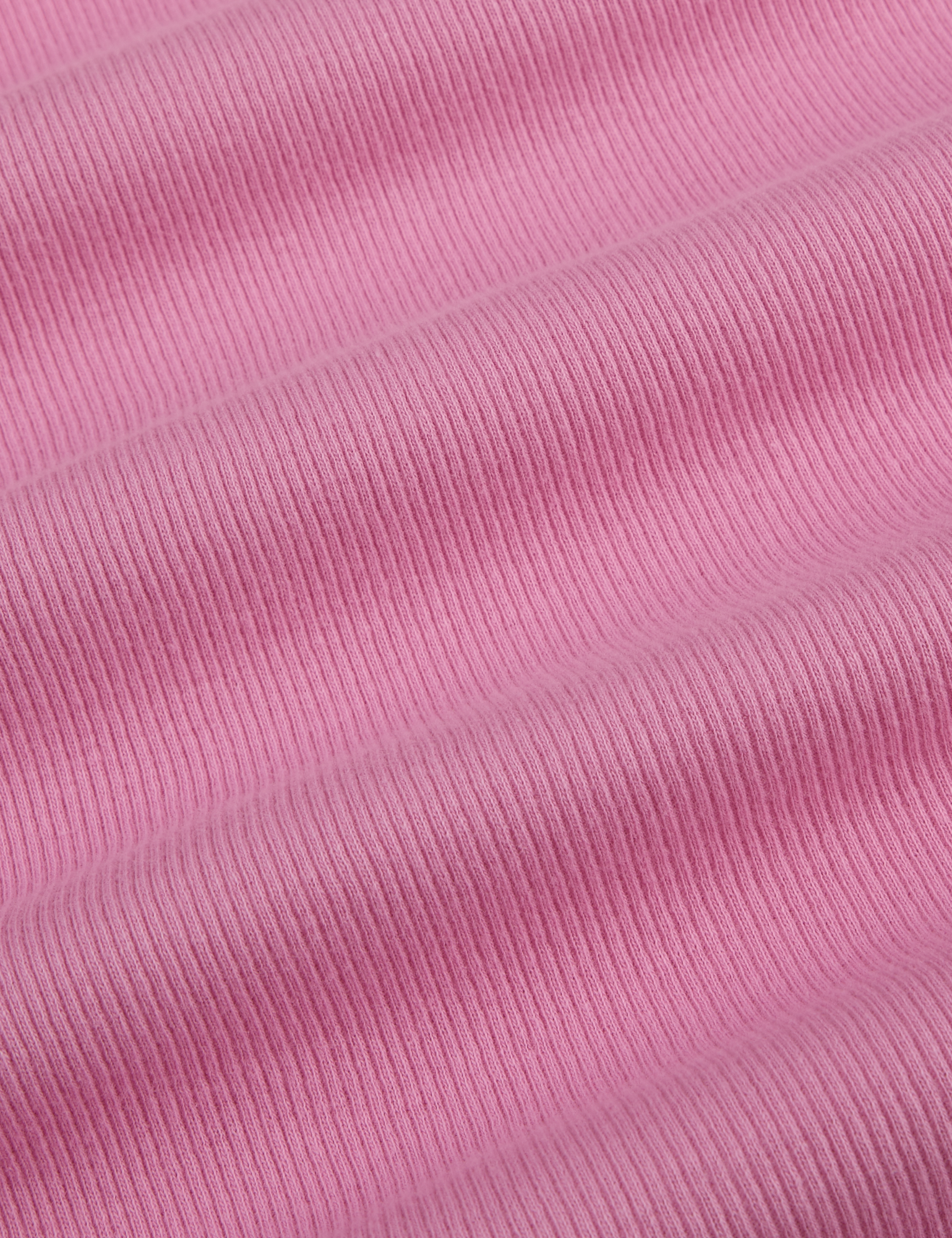 Muscle Tee in Bubblegum Pink fabric detail close up
