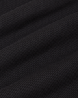 Muscle Tee in Basic Black fabric detail close up
