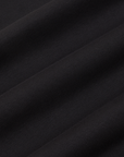 Racerback Tank in Basic Black fabric detail close up