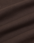 Racerback Tank in Espresso Brown fabric detail close up