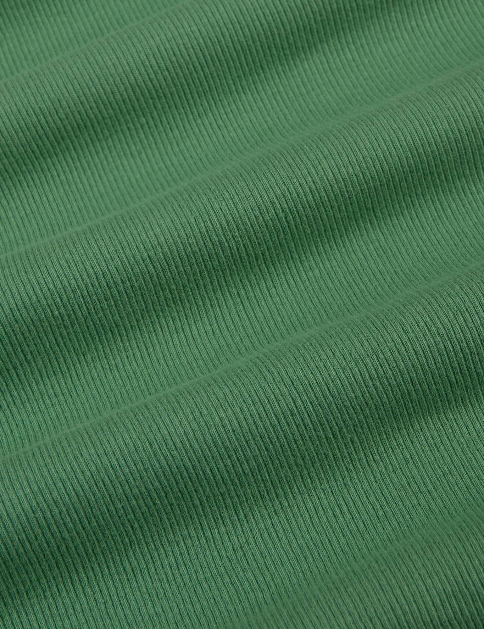 Muscle Tee in Seafoam Green fabric detail close up