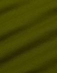 Muscle Tee in Summer Olive fabric detail close up