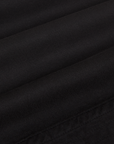 Organic Action Pants in Basic Black fabric detail close up