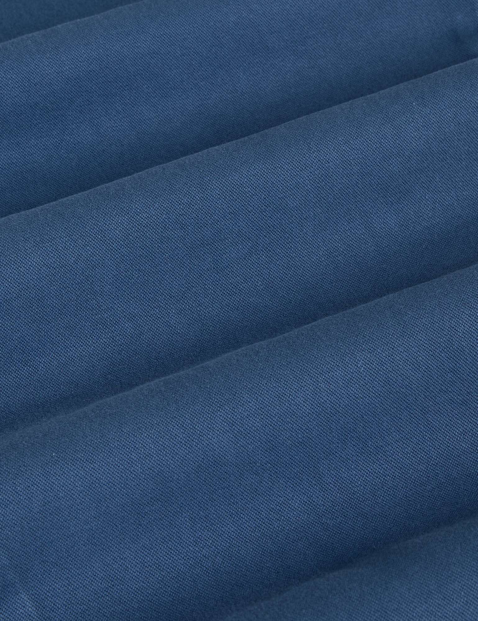 Organic Work Pants in French Blue fabric detail close up